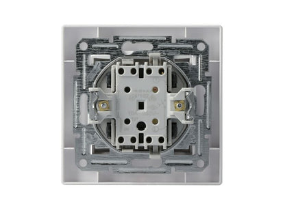 Schneider Electric Asfora hvid trykkontakt til indbygning