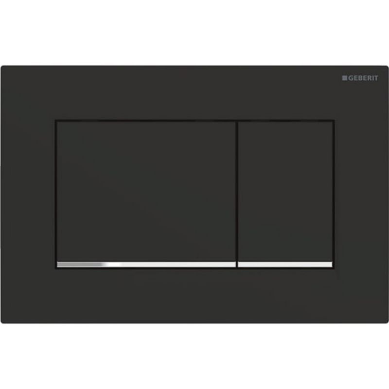WC-betjeningsknap Mat Sort med Easy-to-Clean 246x164x23 mm | 4025416709176