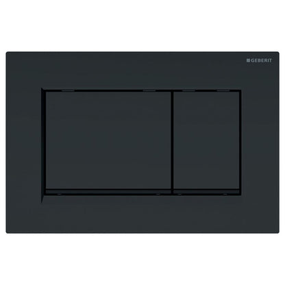 WC-betjeningsplade Sigma30 Frontbetjent Sort Mat 24,6 x 2,3 x 16,4 cm