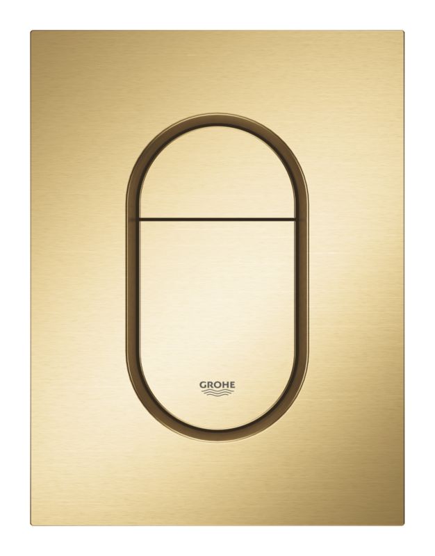 Toilet Skylleknap Lodret Brushed Cool Sunrise 130 x 172 mm 4005176529092