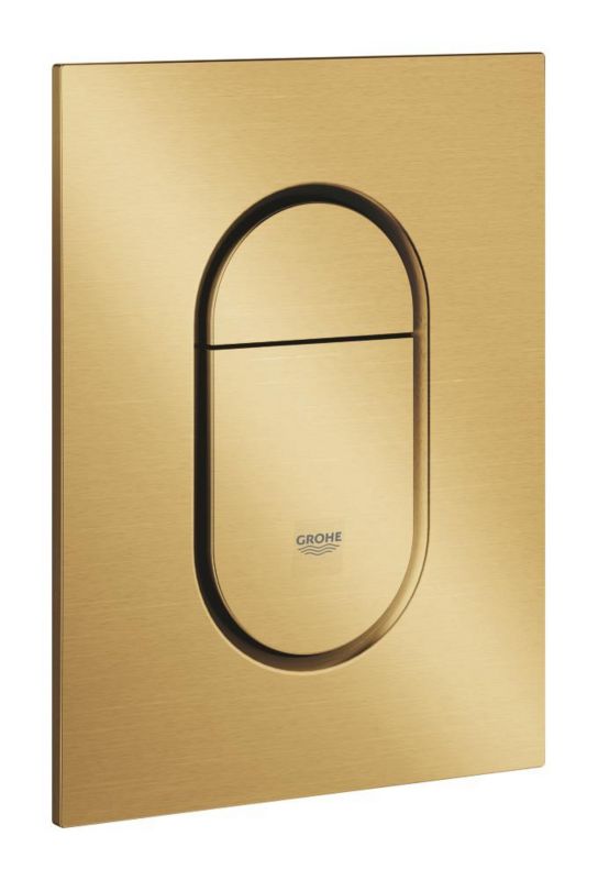 Toilet Skylleknap Lodret Brushed Cool Sunrise 130 x 172 mm 4005176529092