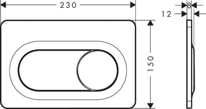WC Skylleknap iFrame Original Hvid 1 stk. 01022180