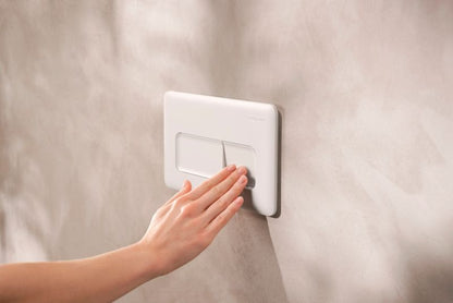 Toilet Skylleknap iFrame Original Q Hvid Mat 230x150 mm