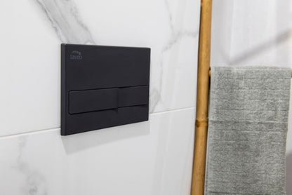 Toilet Skylleknap Laveo Beni Todelt ABS Grafit 22,6x16,5 cm