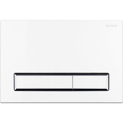 WC-skylleknap Torne Hvid/Krom Delt 3/6 l 1 stk.