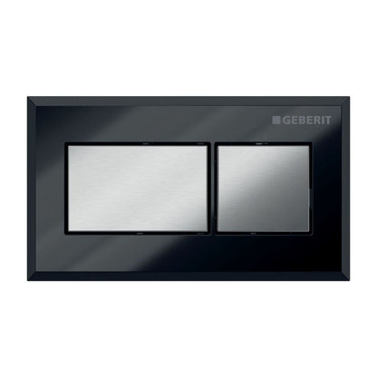 Fjernbetjent Toilet Skylleknap Pneumatisk Sort/Blank Krom 4025410747655