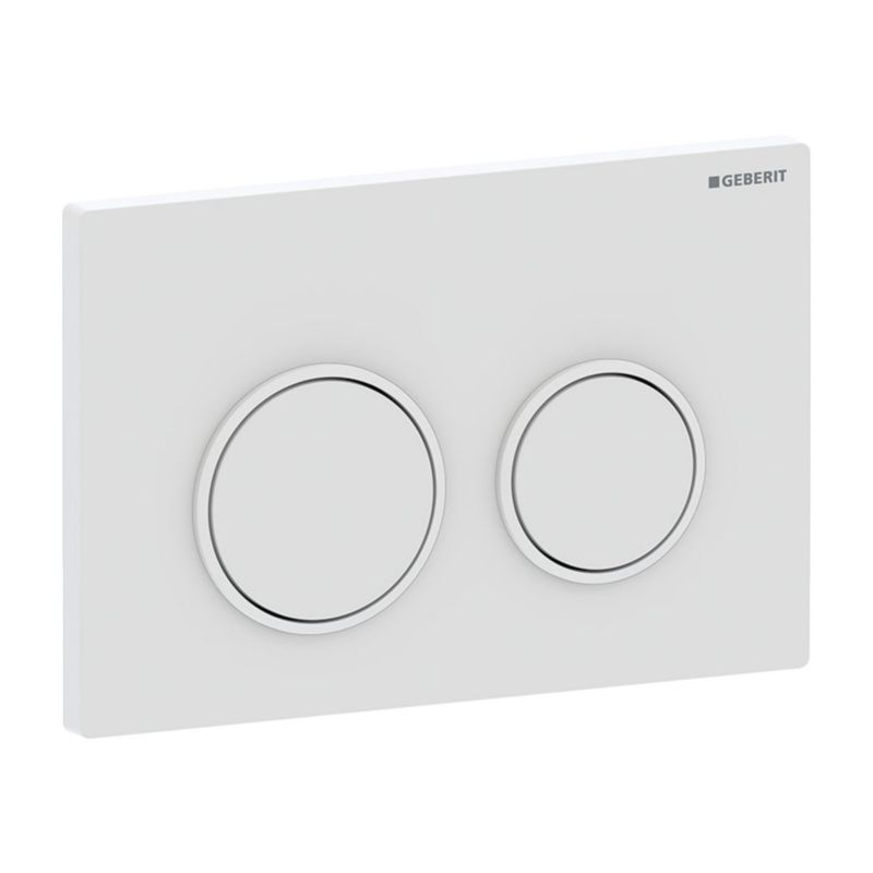 Trykknap til toilet Geberit Omega20 hvid mat 1 stk.
