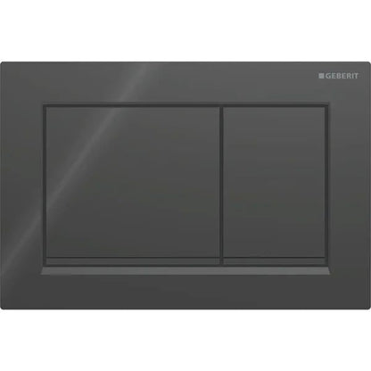 Toiletskylleknap Omega20 212x142 mm Sort 1 stk.