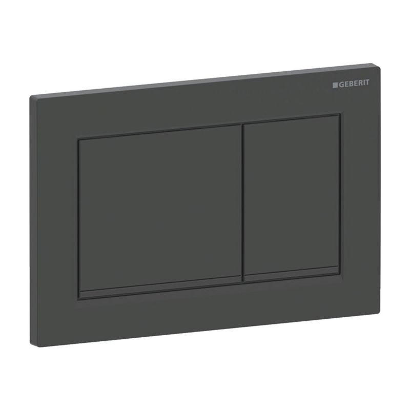 Toiletskylleknap Mat Sort 14,2 x 21,2 cm 1 stk.