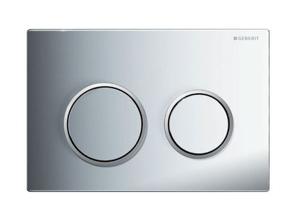 Toiletskylleknap Omega20 212x142 mm Krom Blank/Mat 1 stk.