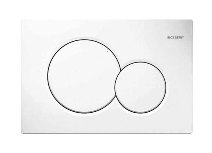 WC Trykknap Sigma Hvid Blank 246x164 mm
