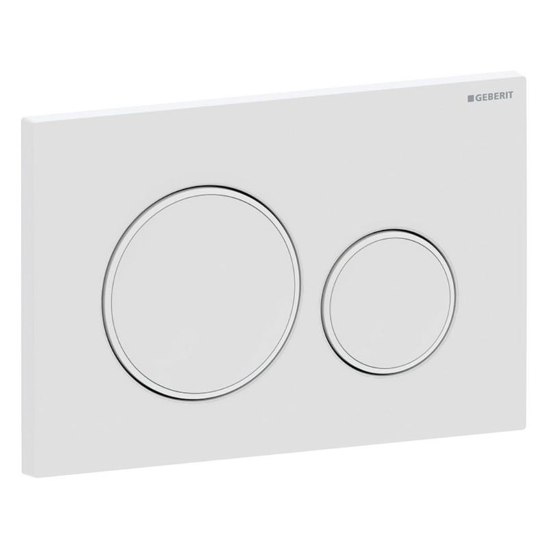 Trykplade til Toilet Hvid Mat 246x164 mm
