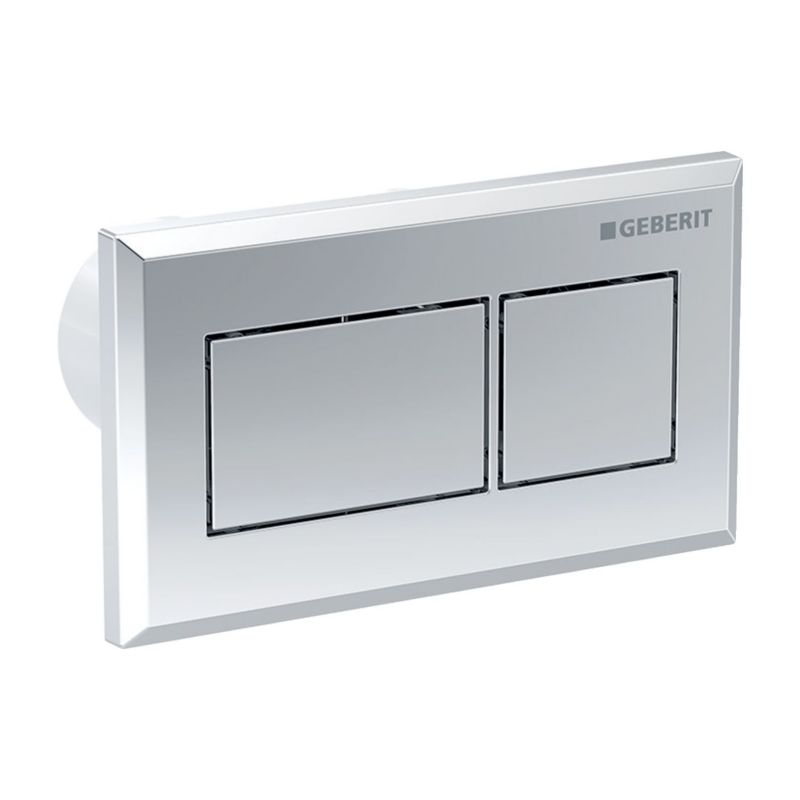 Trykplade til Geberit Sigma 8 cm Matkrom 24x19 cm