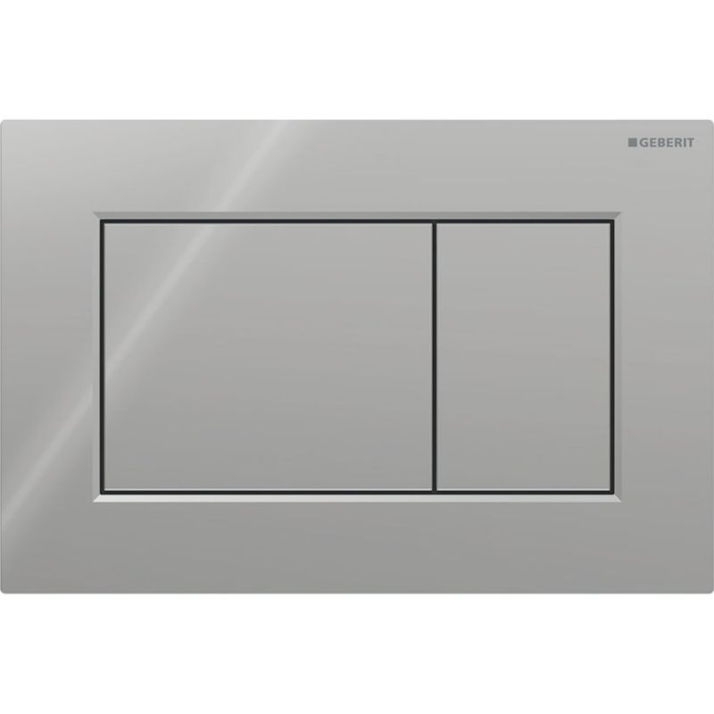 Trykknap til Toilet Sigma01 Blank Krom 246x164 mm
