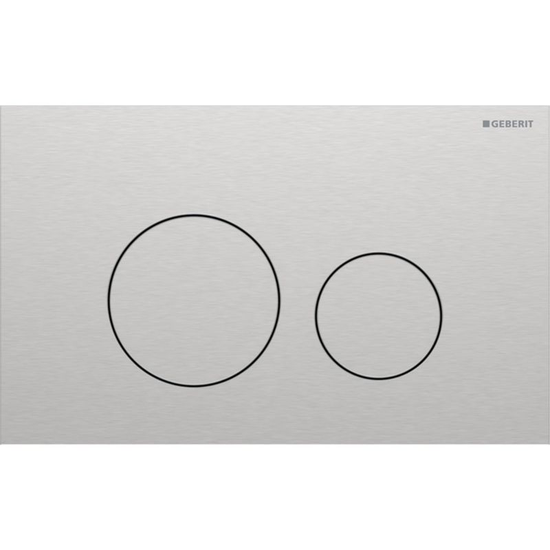 Trykknap til Toilet Sigma40 Børstet Rustfrit Stål 246x152 mm