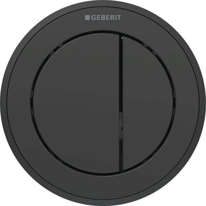 Pneumatisk Toiletskylleknap Rund Sort 94x94 mm