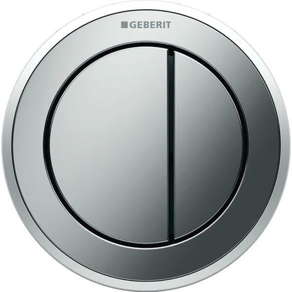 Pneumatisk Fjernbetjent WC-Trykknap Rund 94 mm Krom Blank/Mat