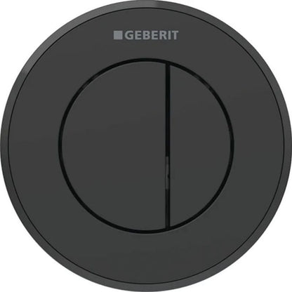 Pneumatisk Fjernbetjent WC-Trykknap Sort Rund 1 stk. | 4025410740793