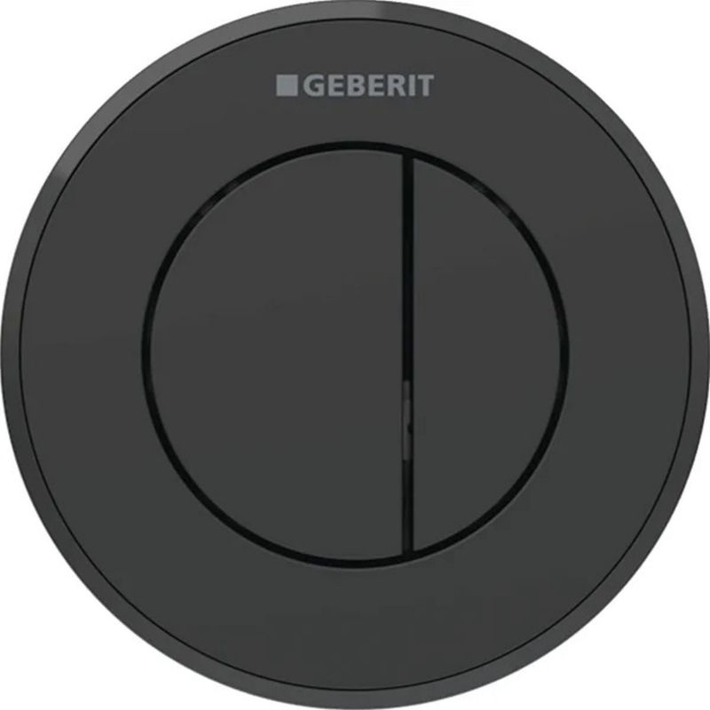 Pneumatisk Fjernbetjent WC-Trykknap Sort Rund 1 stk. | 4025410740793