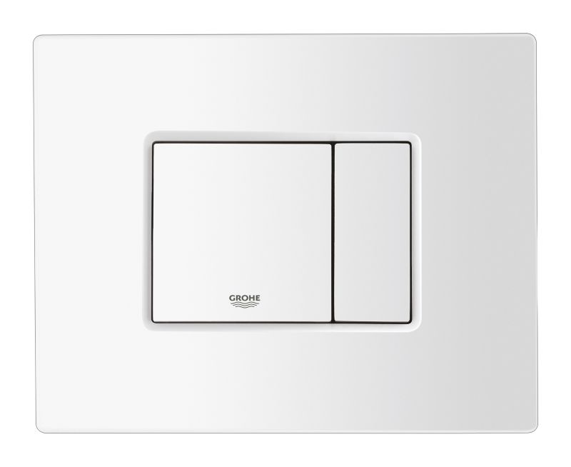 Toiletskylleknap 2-Mængde Hvid 156 x 197 mm ABS