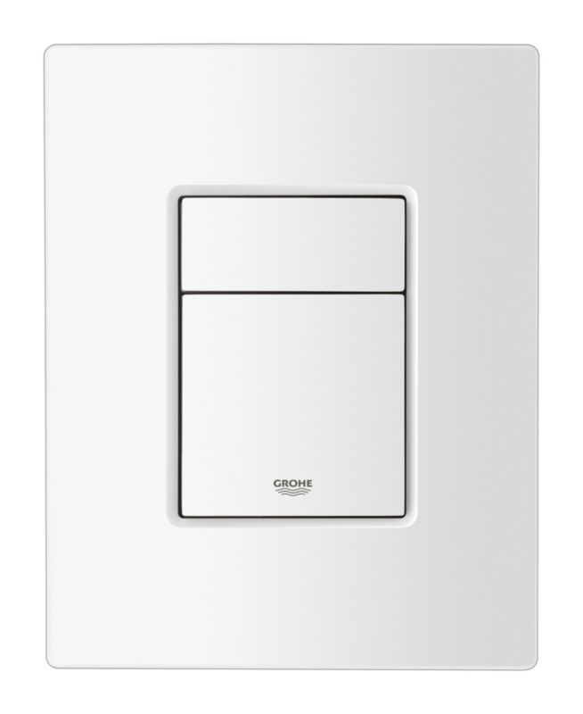 Toiletskylleknap 2-Mængde Hvid 156 x 197 mm ABS