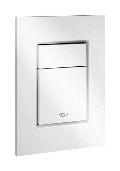 Toiletskylleknap 130 x 172 mm Hvid Start/Stop 1 stk.