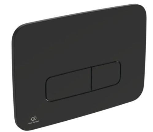 Przycisk Spłukujący WC 2-Funkcyjny 241x165 mm Czarny Mat | 3391500580381