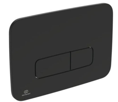 Przycisk Spłukujący WC 2-Funkcyjny 241x165 mm Czarny Mat | 3391500580381