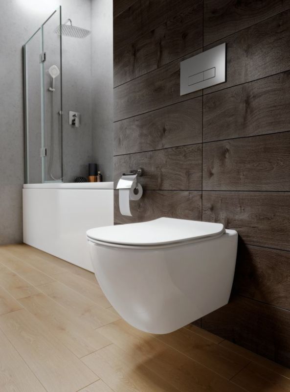 Toilet Skylleknap Oleas M2 Krom 2-Funktioner Vandbesparende