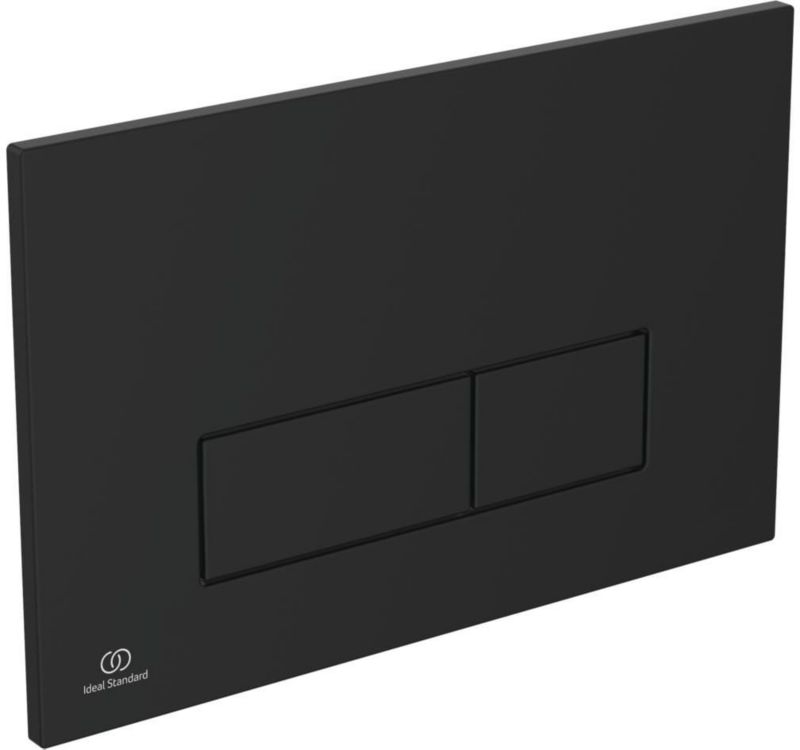 Toilet Skylleknap Oleas M2 Sort 2-Funktion 15,4x23,4 cm