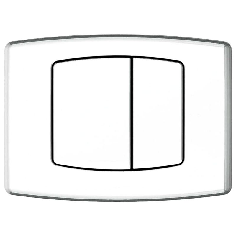 Toilet Skylleknap Hvid 220x150 mm 1 stk.