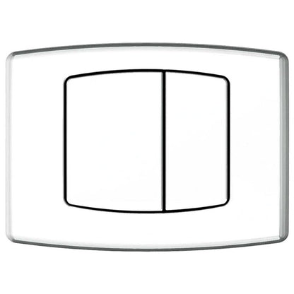 Toilet Skylleknap Hvid 220x150 mm 1 stk.
