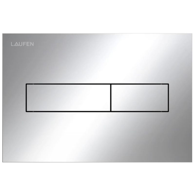 WC Trykknap Ineo 213x145 mm Krom Blank 2-Knap Link 7612738099077