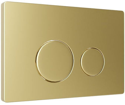 Toiletskylleknap Guld Mekanisk 2-Funktion 1 stk.