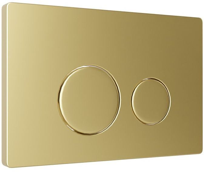 Toiletskylleknap Guld Mekanisk 2-Funktion 1 stk.