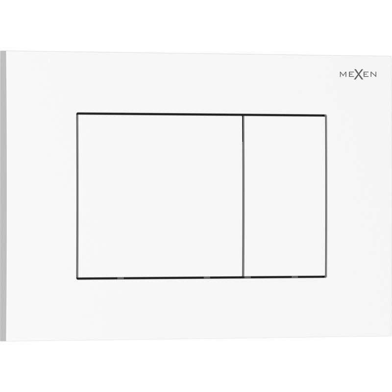 WC Trykknap Tex 02 Hvid Blank 1 stk.