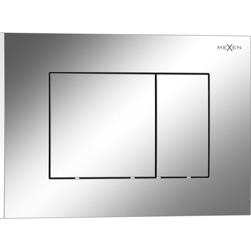 Toilet Skylleknap Tex 02 246x165 mm Blank Krom 1 stk.
