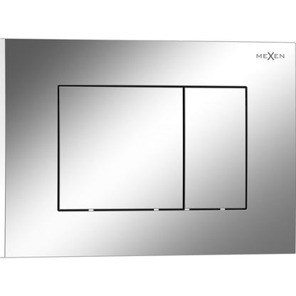 Toilet Skylleknap Tex 02 246x165 mm Blank Krom 1 stk.