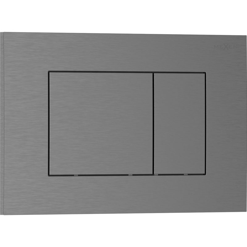 Toilet Skylleknap Tex 02 Gun Gray Børstet 1 stk.