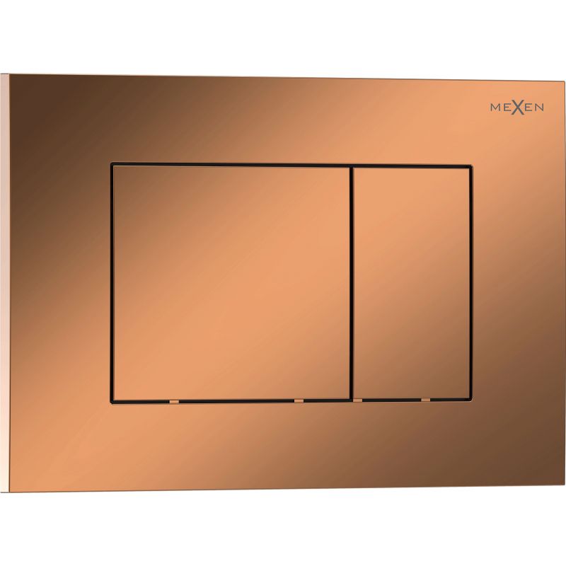 Przycisk spłukujący Tex 02 Różowe Złoto 246x165 mm