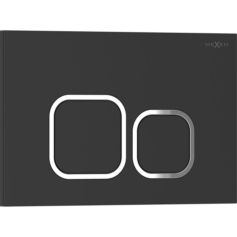 Toiletskylleknap Tex 03 246x165 mm Sort Mat 1 stk. 5905315969262