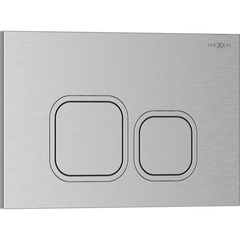 WC-skylleknap Tex 03 Børstet Nikkel 246x165 mm