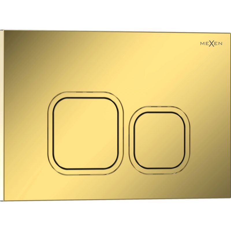 Przycisk spłukujący Tex 03 Champagne Guld 246x165 mm
