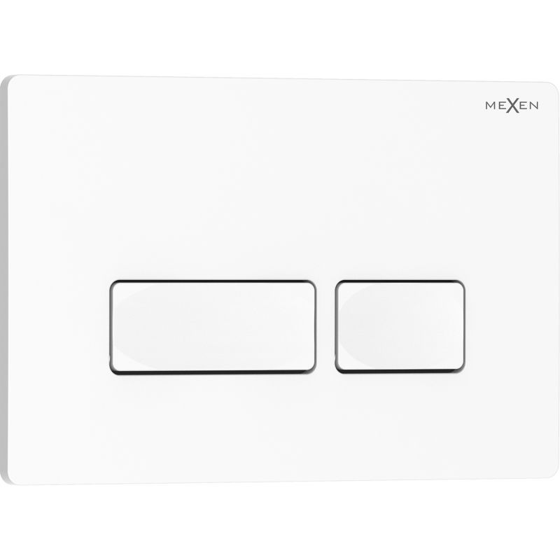 Toilet Skylleknap Hvid Blank 250x165 mm