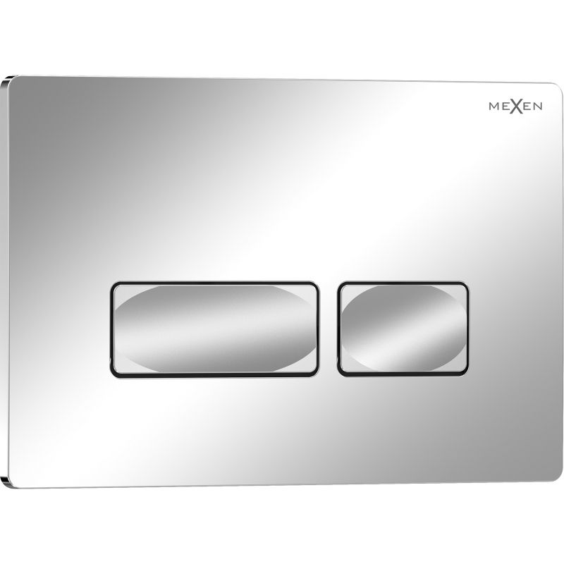 Toiletskylleknap Tex 04 Krom Blank 1 stk.