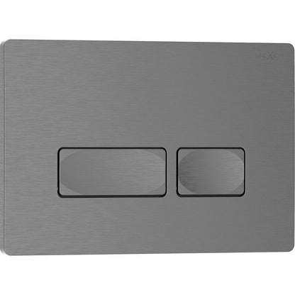 Toilet Skylleknap Tex 04 Gun Gray Børstet 1 stk.