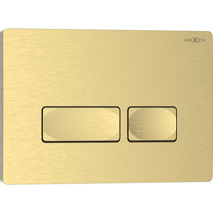 Toiletskylleknap Tex 04 Børstet Guld 250x165 mm