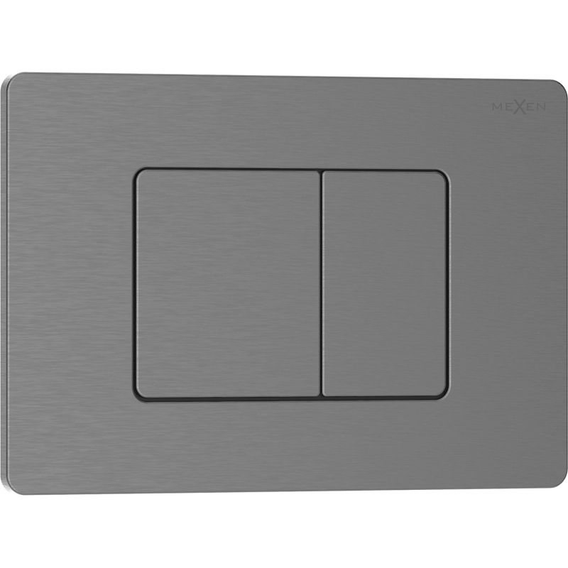 WC Trykknap Tex 05 Børstet Gun Gray 246x165 mm