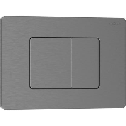 WC Trykknap Tex 05 Børstet Gun Gray 246x165 mm