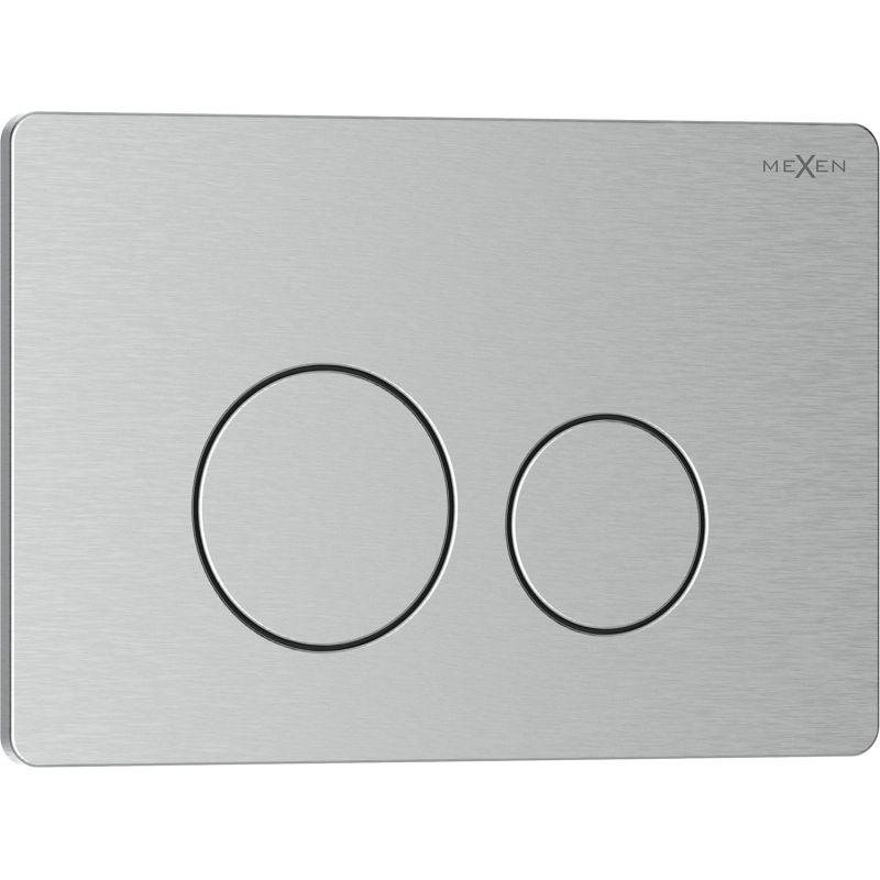 Toilet Skylleknap Rustfrit Stål 246x165 mm Inox 1 stk.